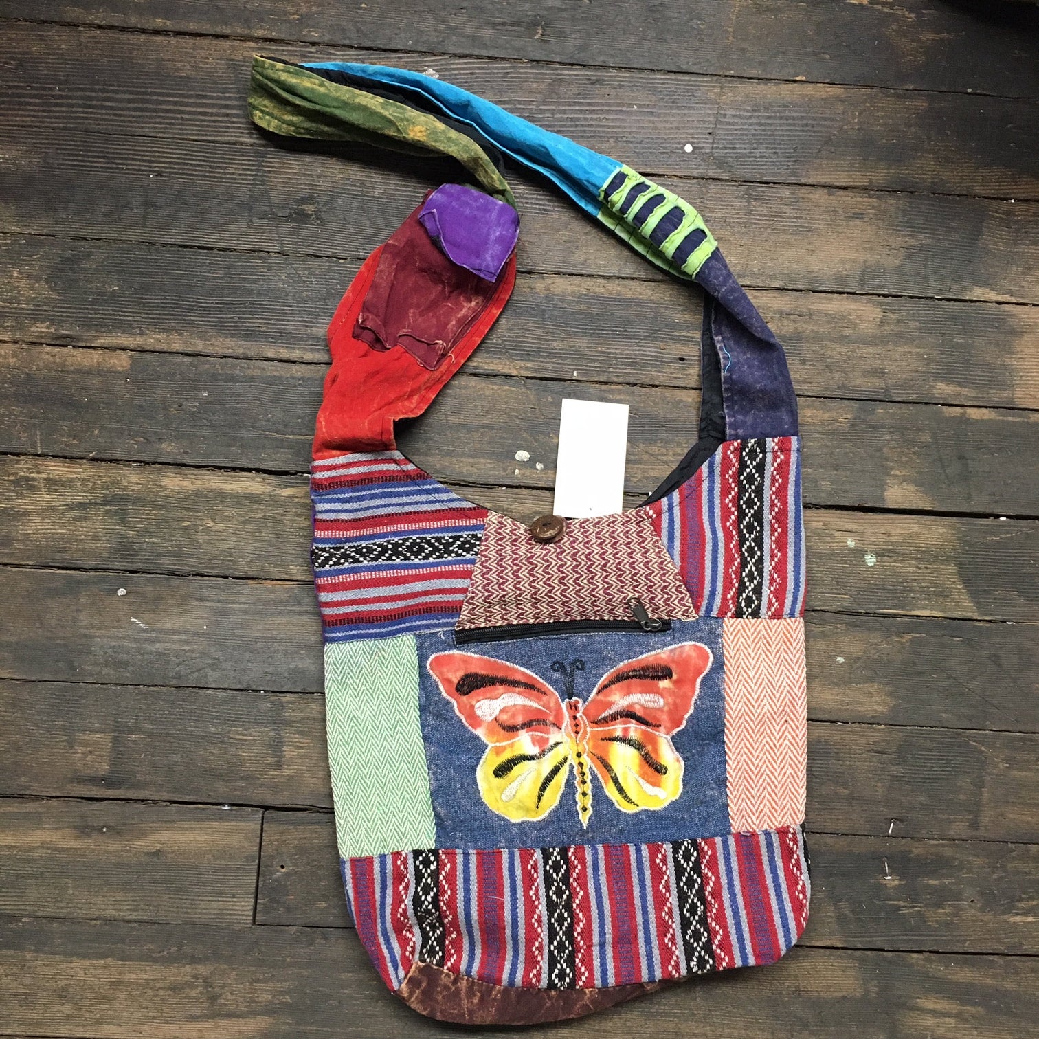 114 BG Bohemian Patch Hippy Shoulder Tote Bag Purse – Agan Traders